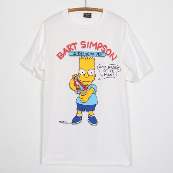 Vintage 1989 the Simpsons Bart Simpson Underachiever Shirt | Etsy