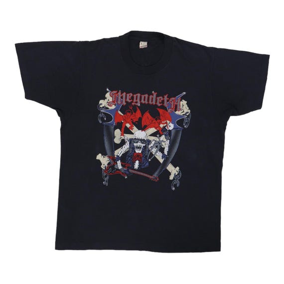 Vintage 1980s Megadeth Live for Metal Die for Megadeth Shirt Size
