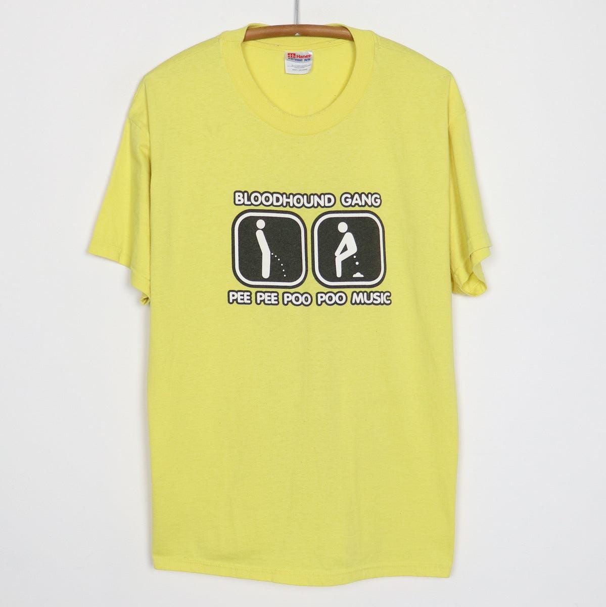 Vintage 1990s Bloodhound Gang Pee Pee Poo Poo Music Shirt Size