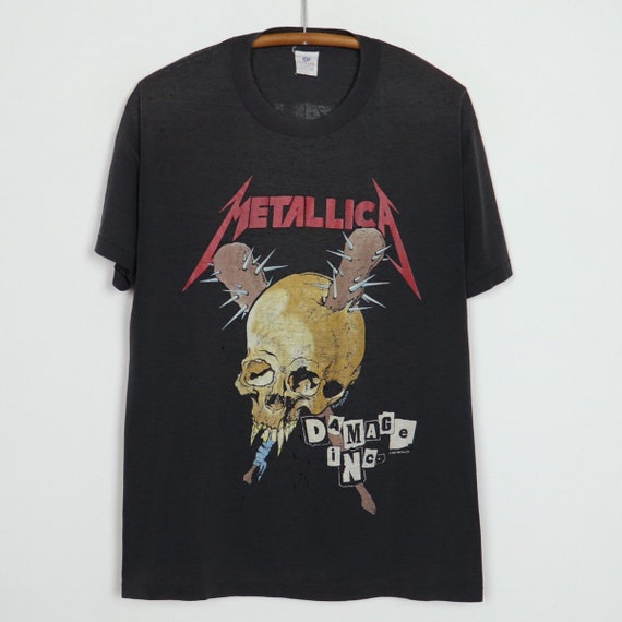 在庫あお得 ヤフオク! - METALLICA DAMAGE inc ツアーTシャツ バンドT