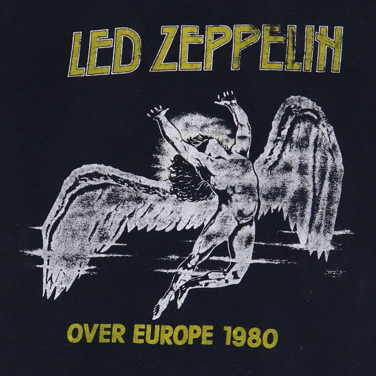 Vintage 1980 Led Zeppelin Over Europe Tour Shirt - Etsy