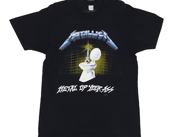 Vintage 1985 Metallica Metal up Your Ass Glow in the Dark Shirt - Etsy