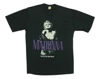 Vintage Style 1987 Madonna Who's That Girl Tour T-shirt One Side