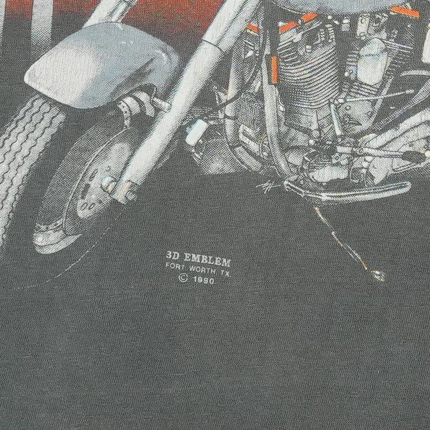 Vintage 1990 Harley Davidson Fat Boy 3D Emblem Shirt - Etsy