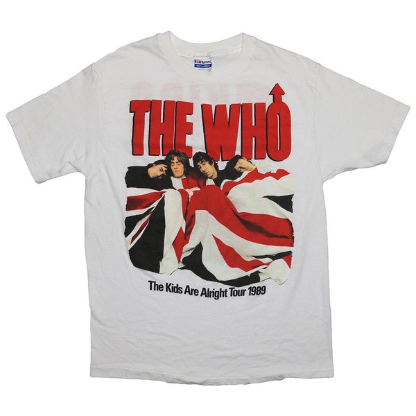 The Who t Shirt Vintage 1989 The Kids Are Alright Tour 1980s concert tee original rock band