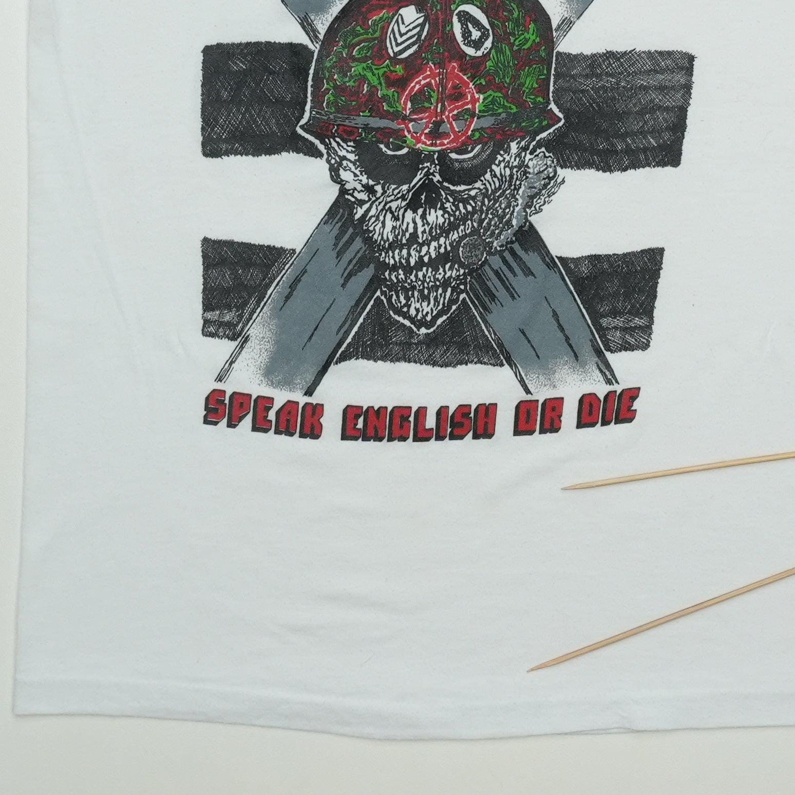 Vintage 1985 S.O.D. Stormtroopers of Death Speak English or Die