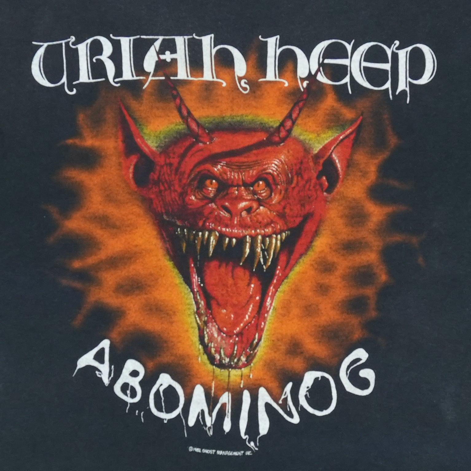 Vintage 1982 Uriah Heep Abominog Tour Shirt - Etsy