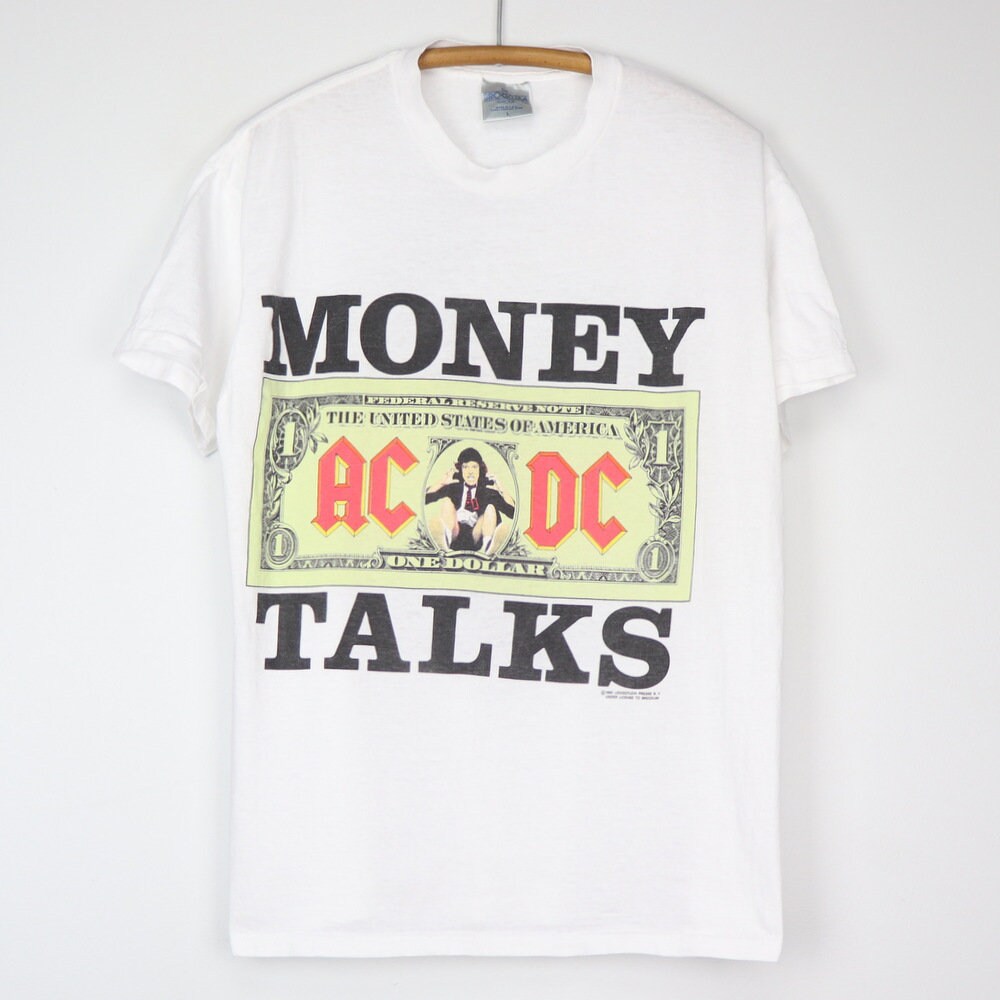 Vintage 1990 ACDC Money Talks World 