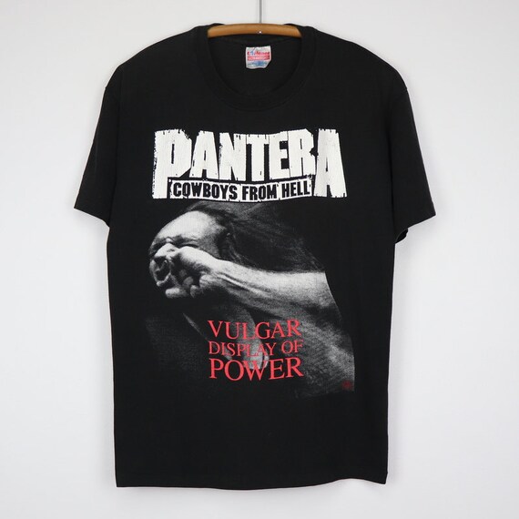 Vintage 1992 Pantera Vulgar Display of Power Shirt | Etsy