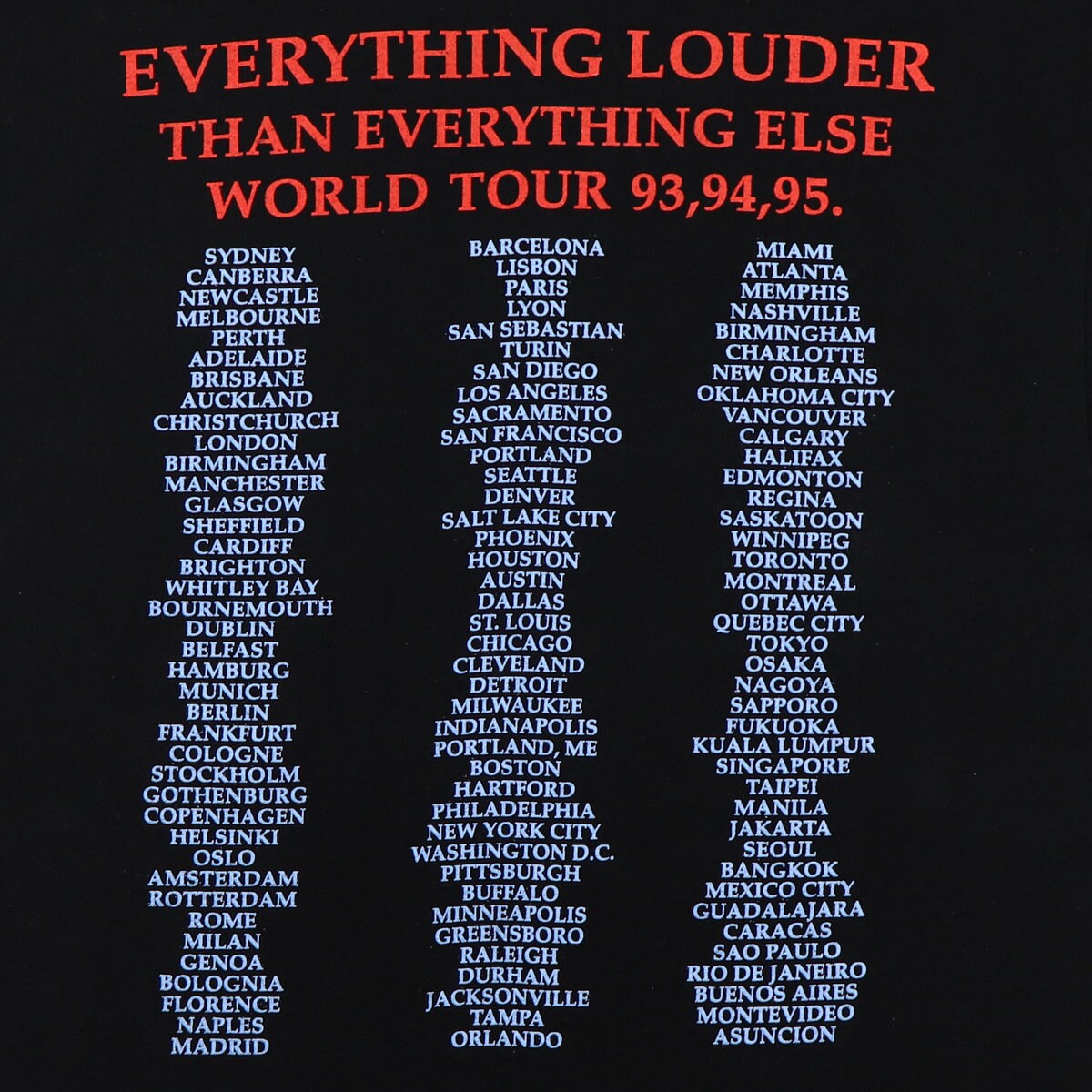 Vintage 1994 Meat Loaf Everything Louder Than Everything Else