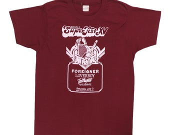 vintage 1982 Superfest Iron Maiden Concert Shirt