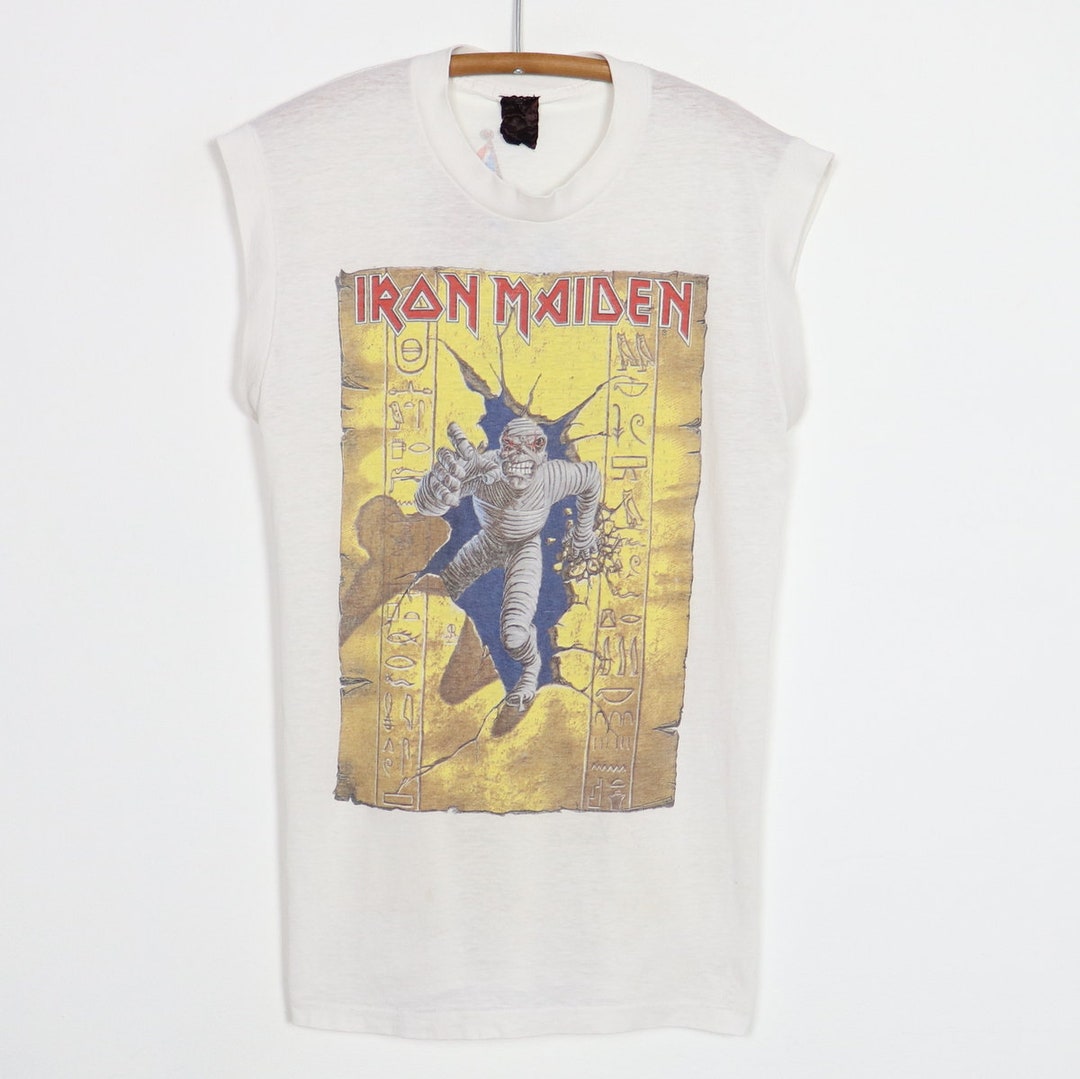 Vintage 1985 Iron Maiden World Slavery Tour Sleeveless Shirt - Etsy