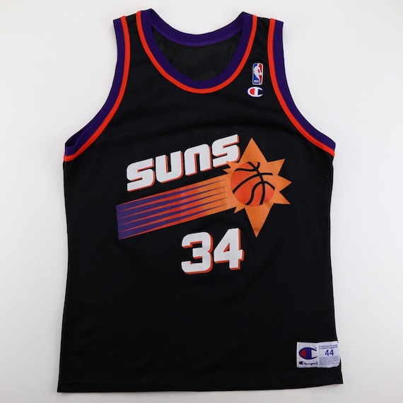 Men's Sports T-Shirt NBA Phoenix Suns 34# Charles Barkley Retro