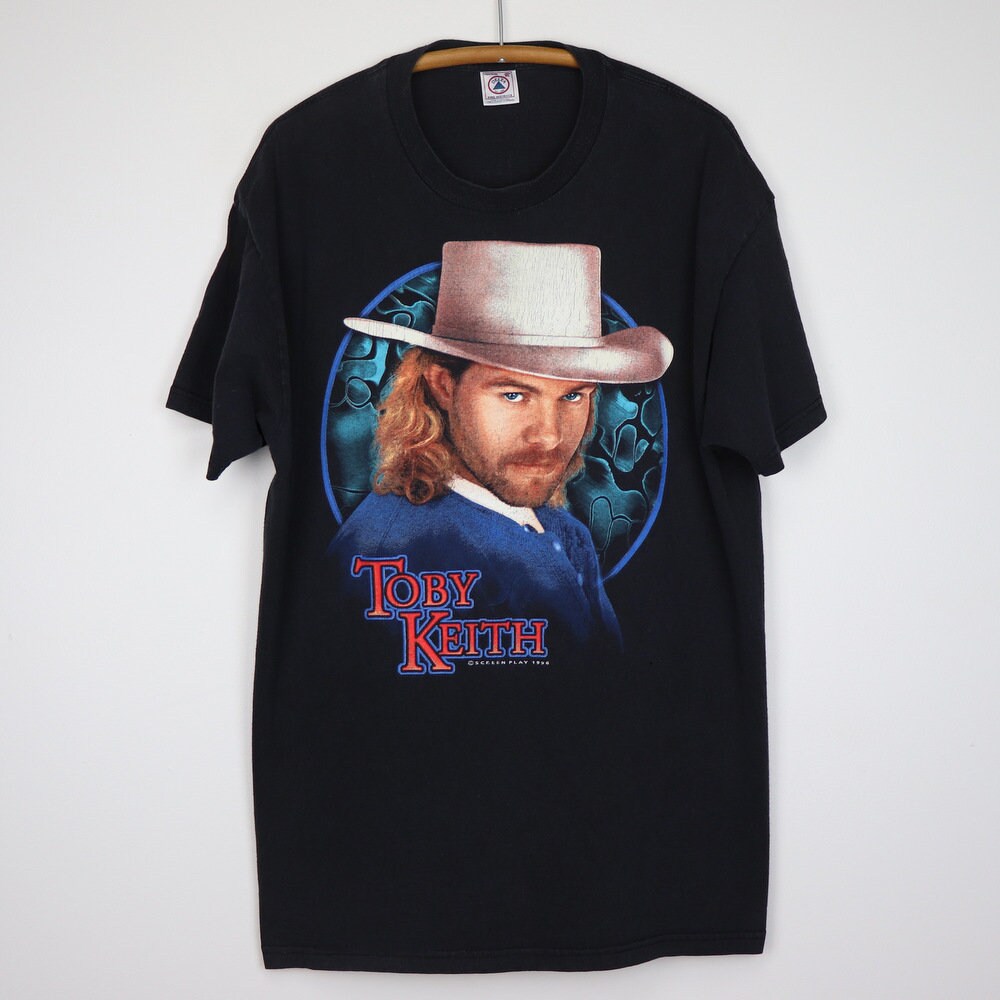 Vintage 1996 Toby Keith Does That Blue 