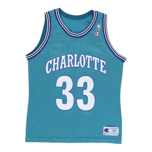 Vintage 1990s alonzo mourning charlotte hornets nba basketball jersey