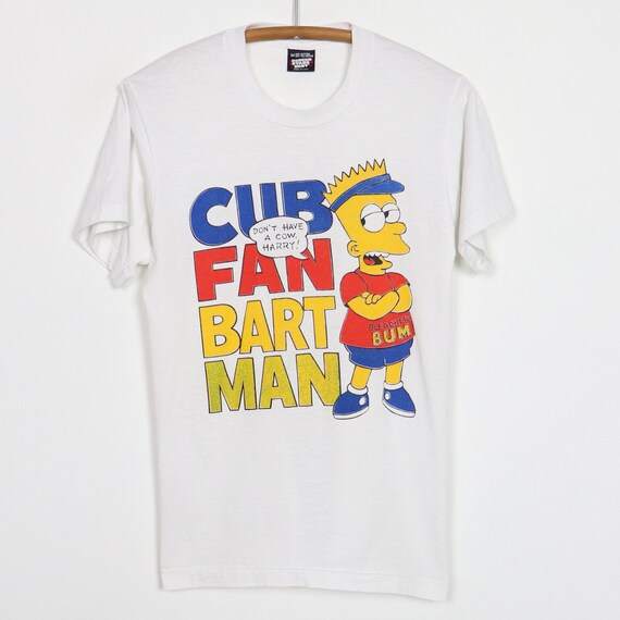 Sports / College Vintage MLB Chicago Cubs Bart Simpson Tee Shirt 1980s Size Large Made in USA
