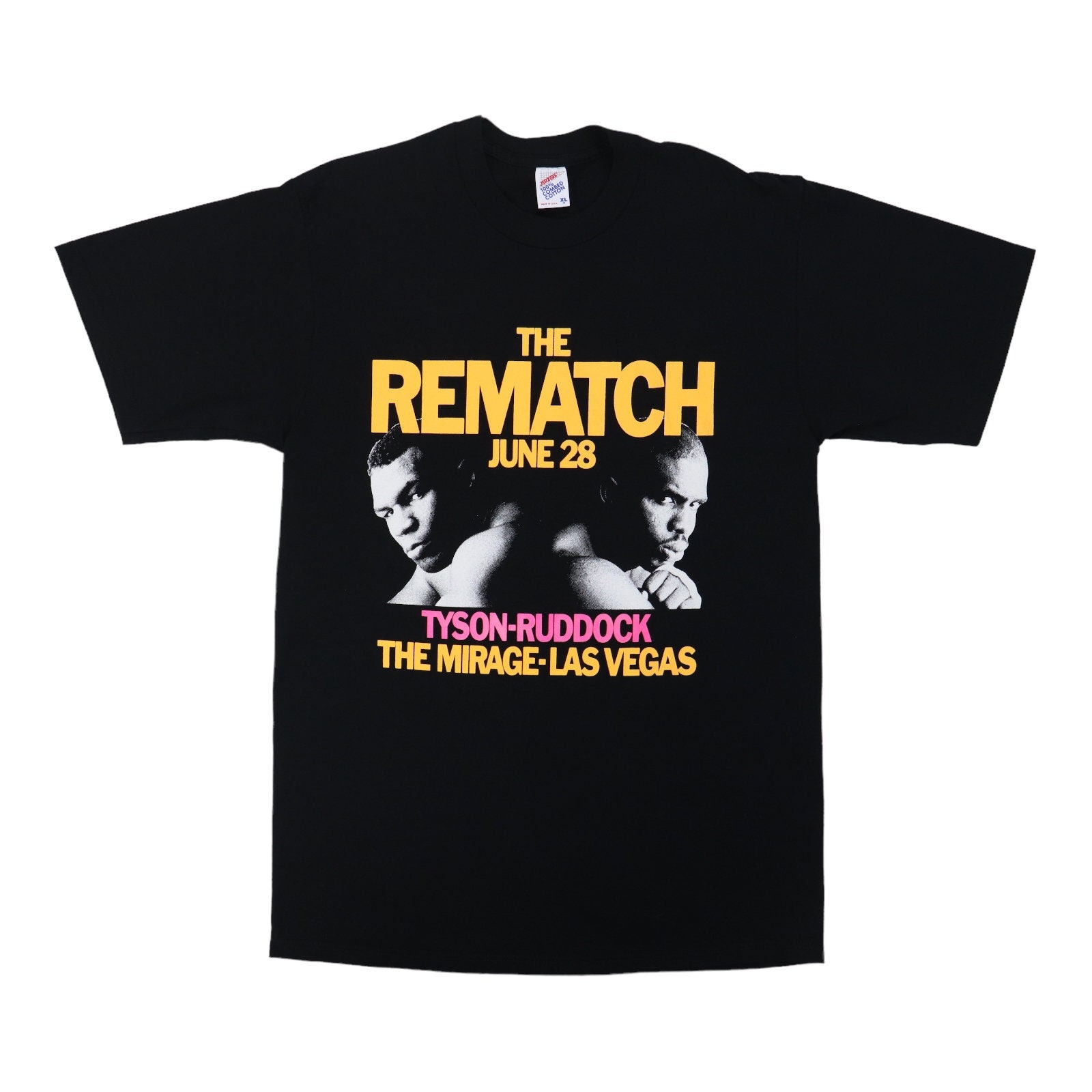 野村訓市着用　80s vintage Tyson vs Spinks Tシャツ XL Tyson vs Spinks マイク タイソン Tシャツ 野村訓市 着用