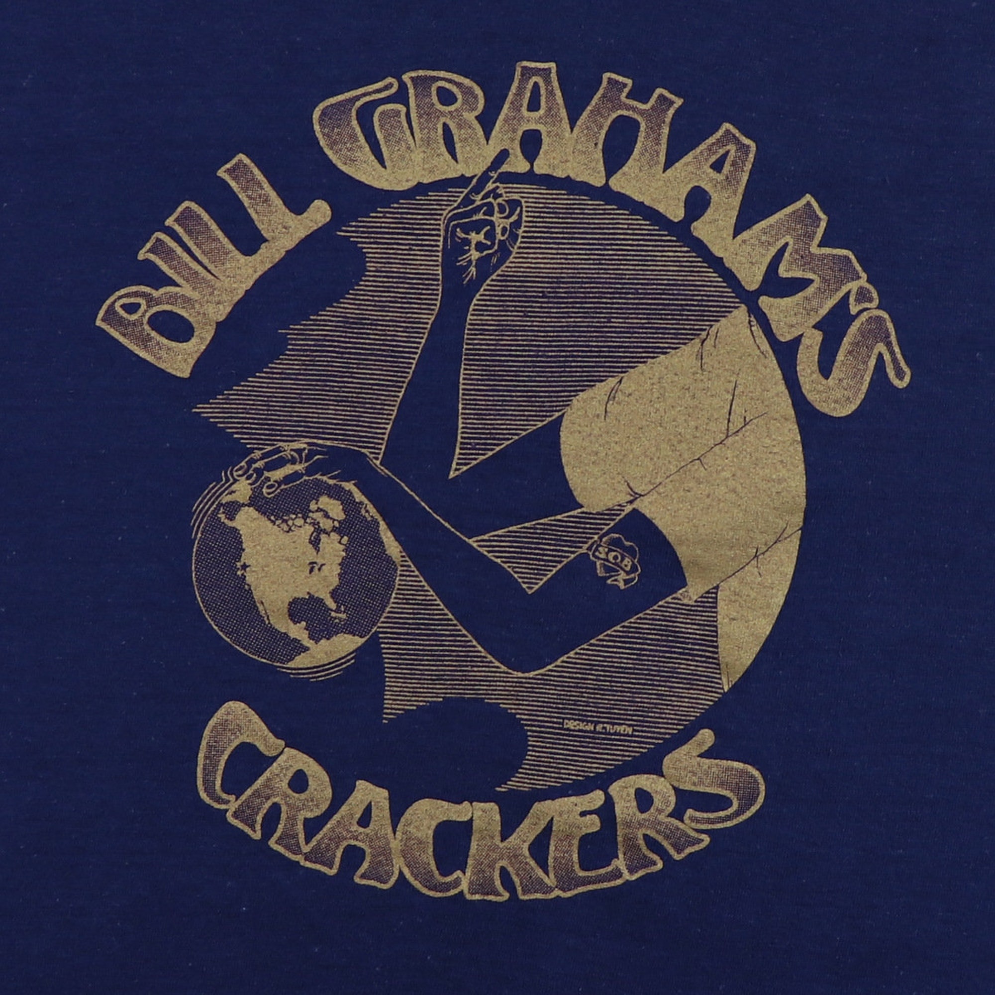 vintage 1980 The Cars Bill Graham's Crackers Crew Concert Shirt