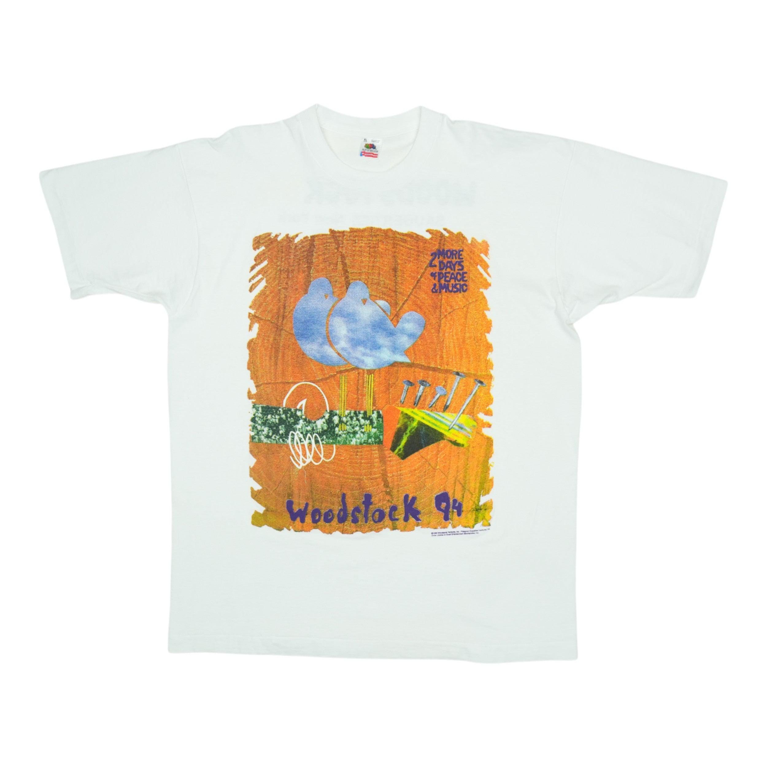 Vintage 1994 Woodstock Music Festival Shirt, 90s Vintage Rock Band