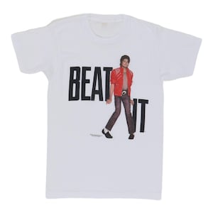 vintage 1984 Michael Jackson Beat It Shirt Size: 17&quot;