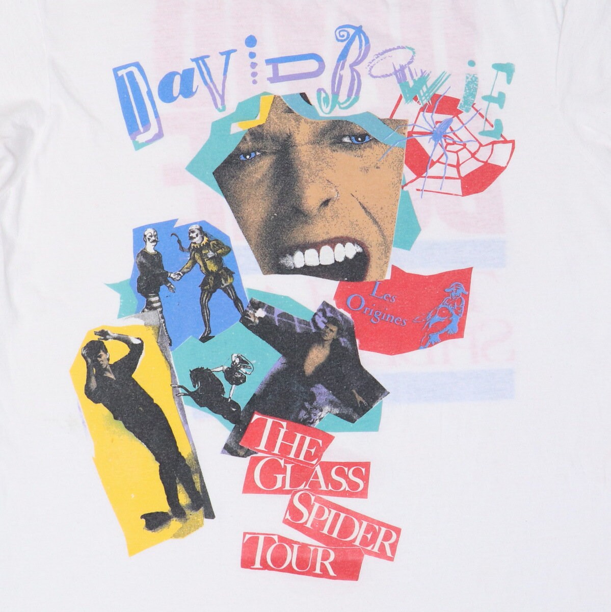 ミュージシャン DAVID BOWIE Glass Spider Tour Tee 1987s David Bowie The Glass Spider 1987 Tour T-Shirt