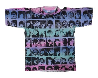 Vintage 1990s THE BEATLES 'hey Jude' Black Black Cotton Crewneck T