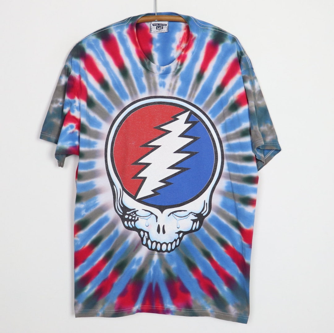 Wyco Vintage 1994 Grateful Dead Skull and Roses Tie Dye Shirt