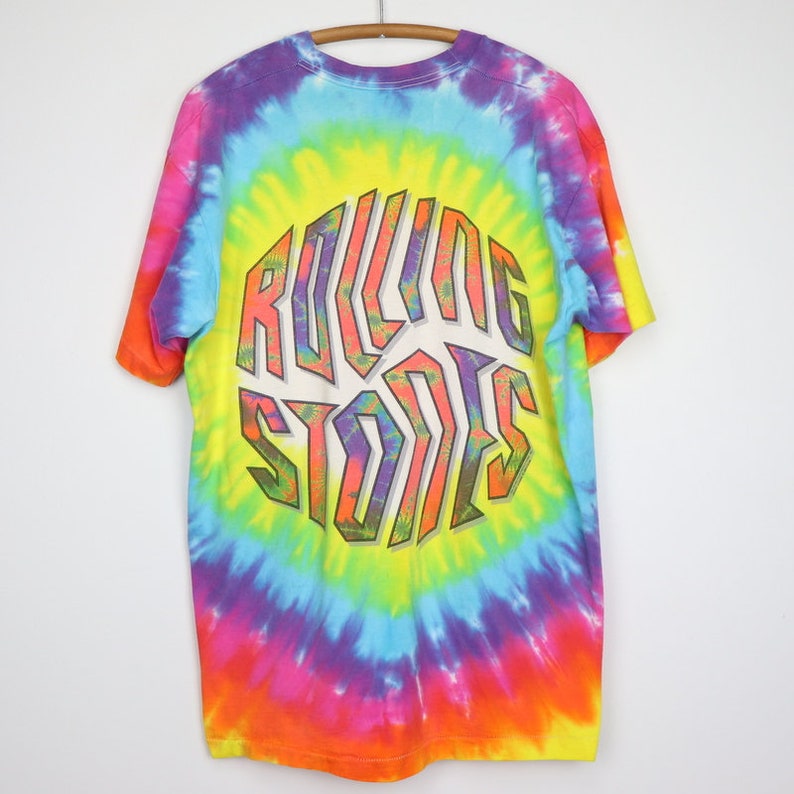 rolling stones tie dye crew neck
