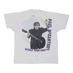 Vintage 1990 paul mccartney friends of the earth tour shirt
