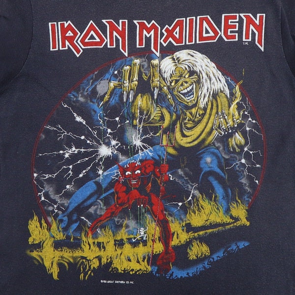 Vintage 1982 Iron Maiden Number of the Beast Shirt - Etsy