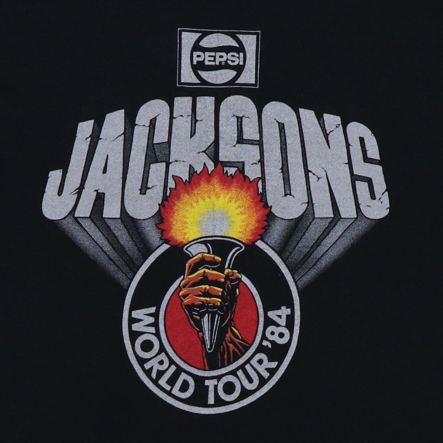 Vintage 1984 Jacksons Victory Tour Shirt, 80s Vintage Pop Music