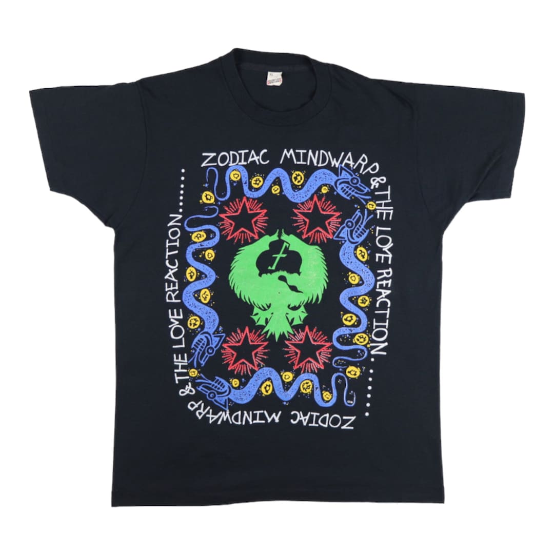 Zodiac Mindwarp & the LoveReaction Tシャツ Vintage 1988 Zodiac Mindwarp and the Love Reaction Shirt - Etsy