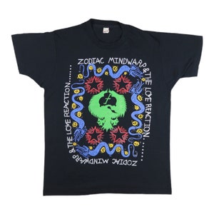 Vtg 1987 Zodiac Mindwarp T-shirt Black M 80s Hard Rock Band