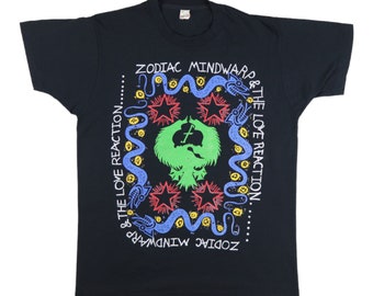 Zodiac Mindwarp ゾディアック・マインドワープ　Tシャツ　ブラック ヴィンテージ 1987 ゾディアック マインドワープ Tシャツ