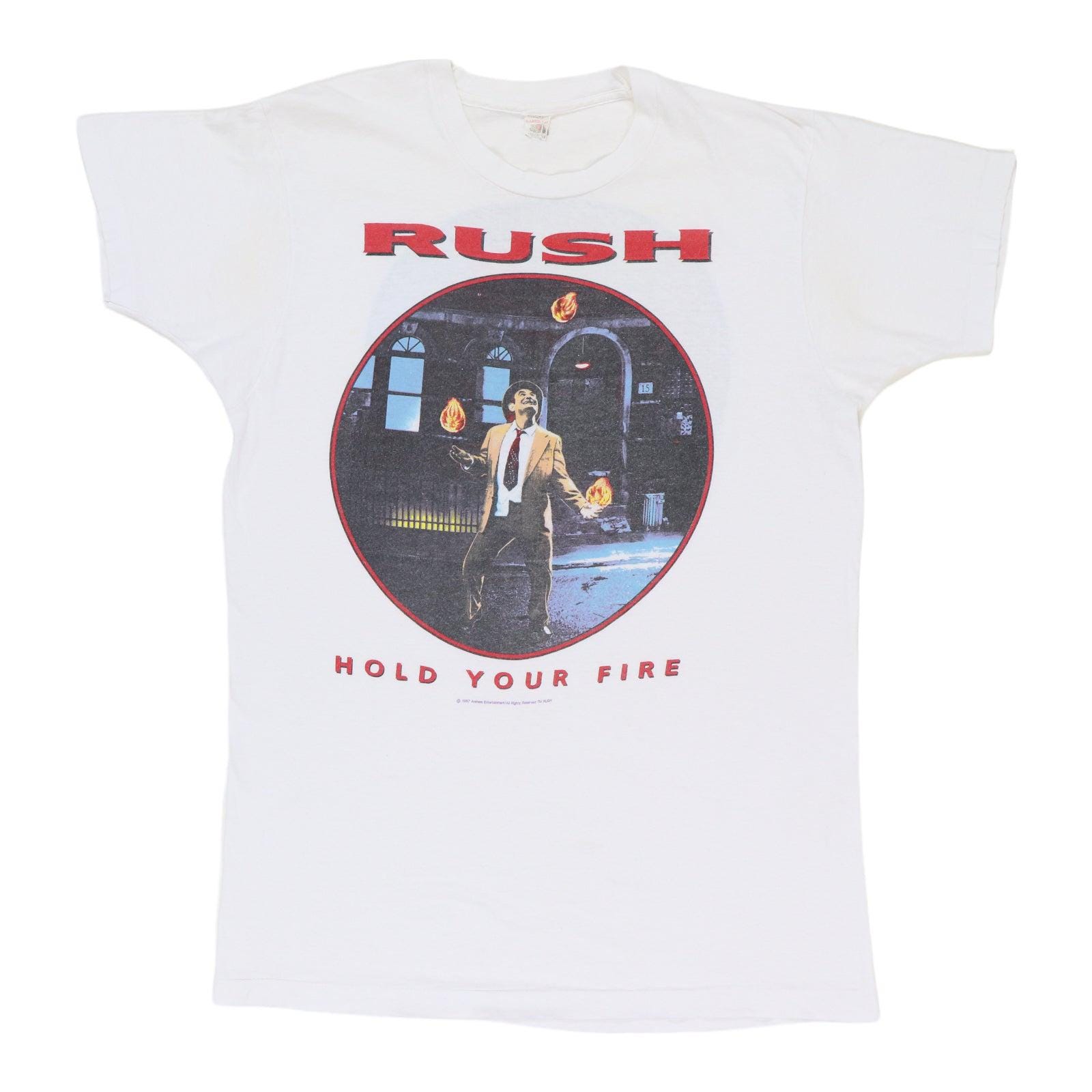 Vintage 1987 Rush Hold Your Fire Tour Shirt