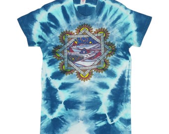 vintage 1980s Phillip Brown Tie Dye Shirt