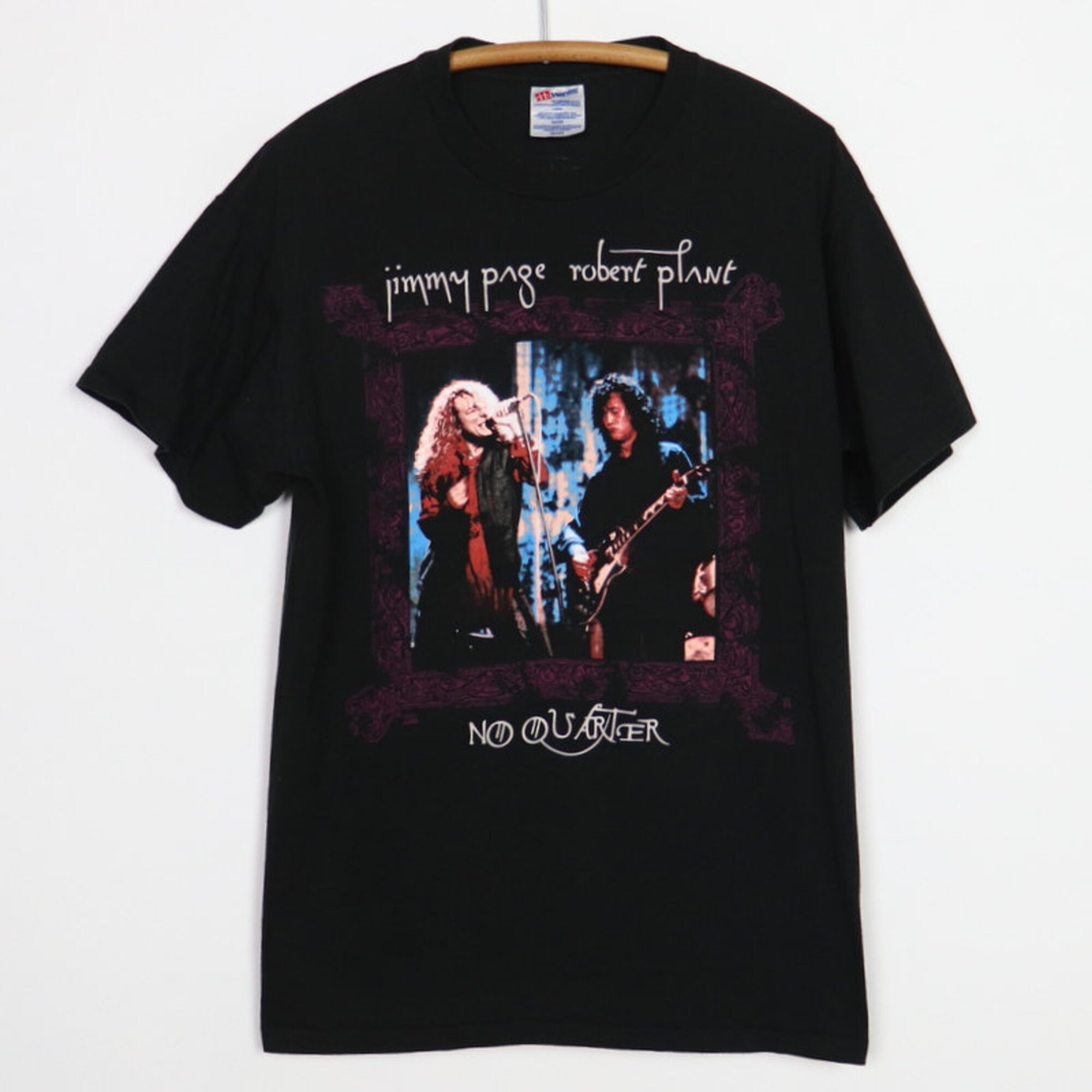 Discover vintage 1995 Jimmy Page Robert Plant No Quarter World Tour Shirt