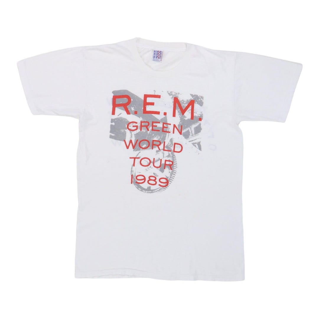 Vintage 1989 REM Green World Tour Shirt - Etsy