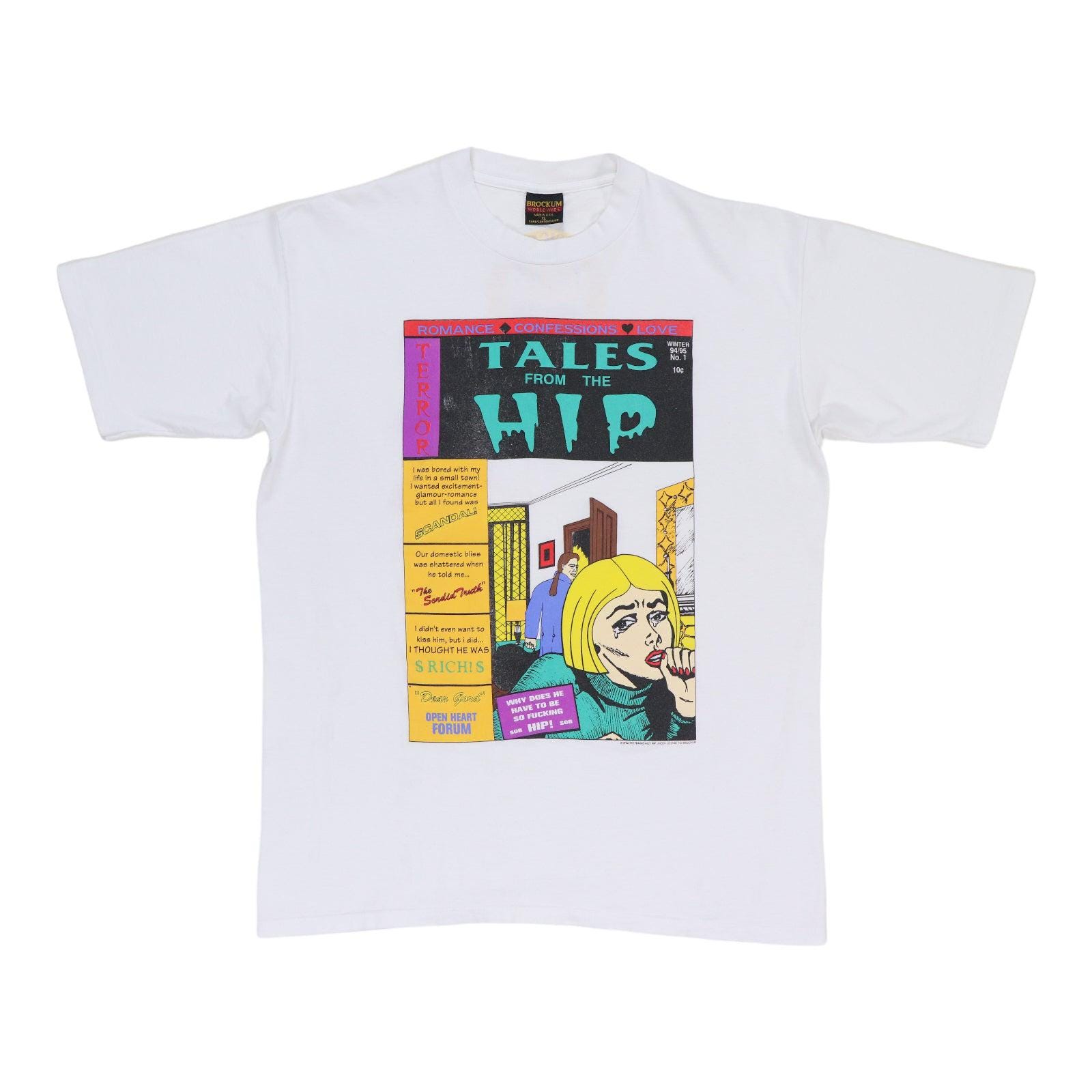 Vintage 1994 Tragically Hip Tales From the Hip Shirt, 90s Vintage