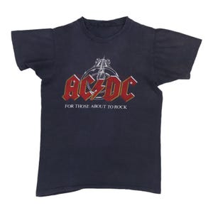 vintage 1982 ACDC For Those About To Rock Tour Shirt