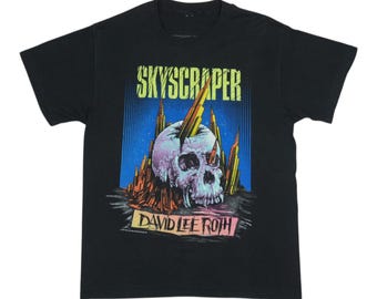 Vintage 1988 David Lee Roth Skyscraper Band T-shirt / Band Tee