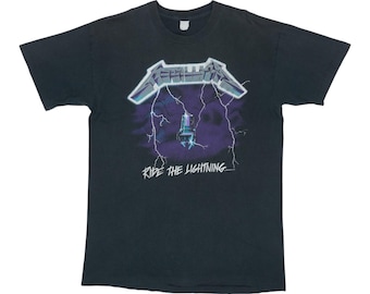 METALLICA 1994 T-shirt Vintage / Ride the Lightning - Etsy