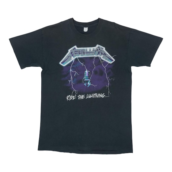 Vintage 1989 Metallica Ride the Lightning Kill Em All Shirt - Etsy