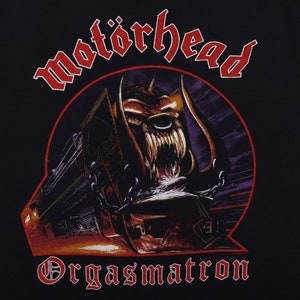 Vintage 1986 motorhead orgasmatron i came did you shirt image 2