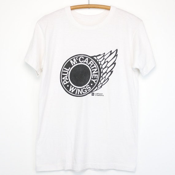 Paul Mccartney Mens Fashion T-Shirt-Wings Over America Black