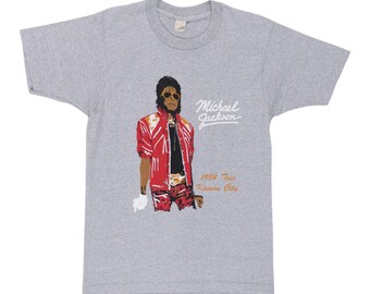 Vintage 1984 the Jacksons World Tour Graphic Band T Shirt