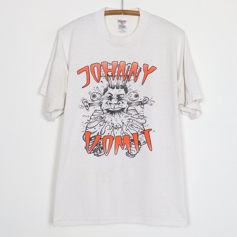 Vintage 1990s Johnny shops Vomit Shirt