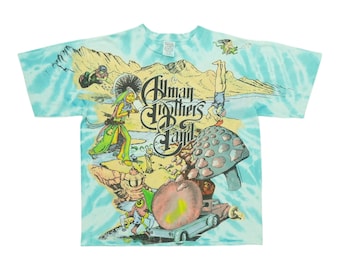 Vintage Allman Brothers Tie Dye Graphic T-shirt - Etsy