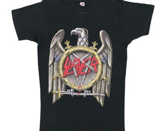 Vintage 2004 Slayer T-shirt Black XL/XXL Thrash Heavy Metal Rock