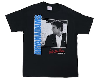 vintage 1987 Bryan Adams Into The Fire World Tour Shirt